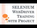 Selenium WebDriver Training with Project by Live Faculty Learn Automation Testing