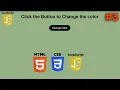 Change Background Color on Button Click JavaScript Project