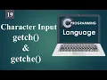 Character Input getch and getche Function in C Programming Language 19