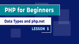 PHP for Beginners - Lesson 5