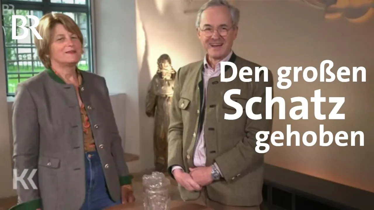 Sensationelle Rarität: Deckelbecher aus Glas | Triton, Sirenen & Neptun | Kunst + Krempel | BR