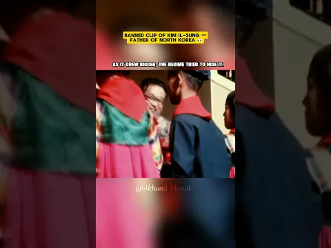Rare Banned Footage of Kim Jong-un’s Grandfather