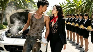 Sweat from a poor mechanic splashed onto CEO s chest she fell for him told him to join her company