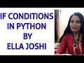 If conditions in python by Ella joshi