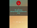 Beatles-  Yesterday.  Marvin Gaye. Karaoke