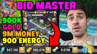 Bid Master Hack How to Get Unlimited Free Gold Money Energy in Bid Master iOS Android