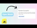 Modern UI Modal Popup box using html css and javascript