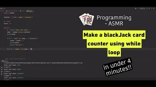 Making a Blackjack card counter using while loop Python