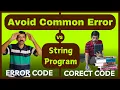 Common Error in String Program Count Vowel Consonant Shift Vowel to Next Character in Java