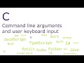 C - Command line arguments and user keyboard input