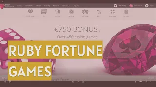 Ruby Fortune Games