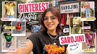 Shopping pintrest outfits from sarojini market under ₹3000😨🛍️ | BHUPINDER KAUR