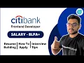 Citi Bank Hiring For Frontend Developer Salary 8 LPA All Details Shared