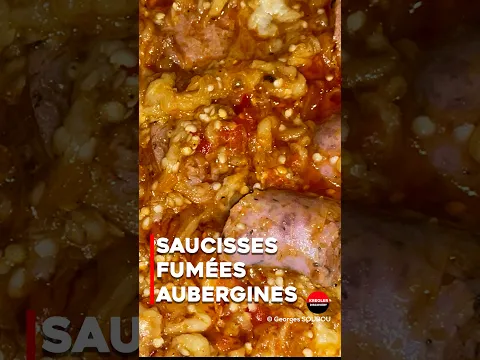 Saucisses fraiches aux aubergines pays - By Georges Soubou