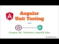 Unit Testing Array functions indexOf findIndex and filter Angular Jasmine Karma Unit Test