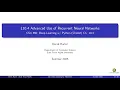L10 4 Advanced Use of Recurrent Neural Networks