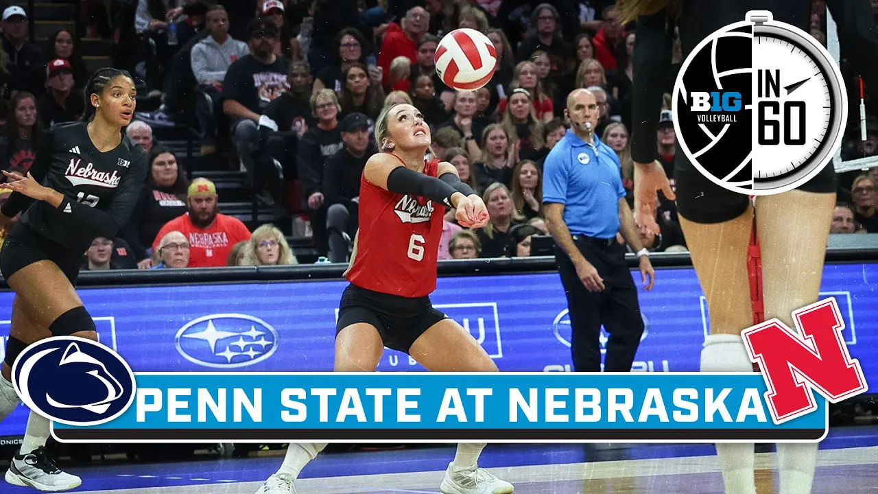 Penn State at Nebraska | Dec. 1, 2025 | B1G Volleyball in 60