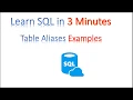 Learn SQL in 3 minutes --Using Table Aliases Examples with Music