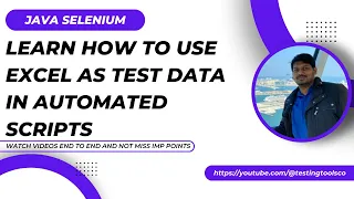 Learn how to create excel based test data driven automation scripts Java Selenium Apache POI