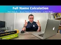 FileMaker Beginner Full Name Calculation