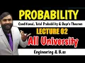PROBABILITY Conditional Total Probability and Baye s Theorem Lecture 02 ALL UNIVERSITY PRADEEP SIR