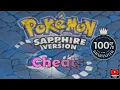 Cheat code of rare candy infinite money Max stats and HMs in pokemon sapphire