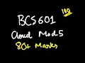 CLOUD COMPUTING MODULE 5 BCS601 22 Scheme VTU 6th SEM CSE