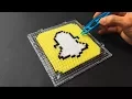 Snapchat Logo Pixel Art Hama Perler Beads