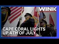 Cape Coral celebrates July 4th with big fireworks and a big new flag