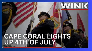 Cape Coral celebrates July 4th with big fireworks and a big new flag