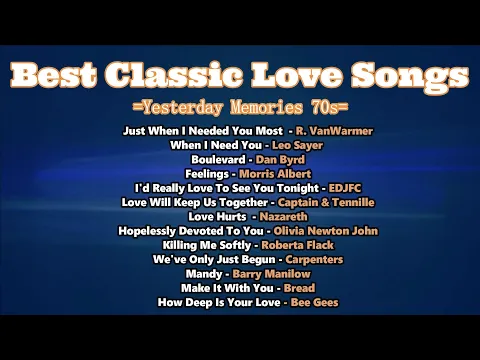 Download MP3 Best Classic Love Songs 70s