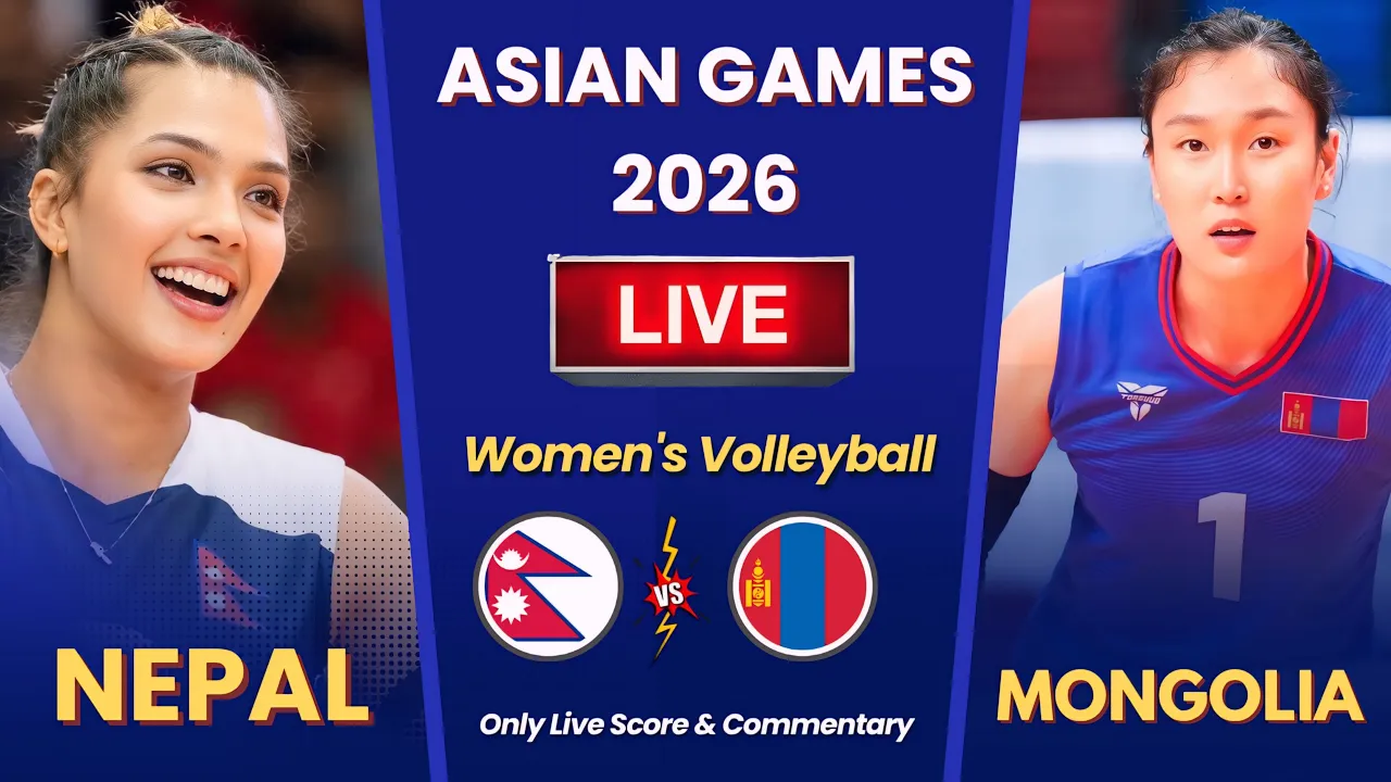 Nepal vs Mongolia Women's Volleyball Live Score & Commentary | 20th Asian Games 2026 | Sports Yatra