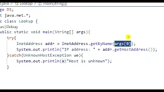 2-InetAddress in Java Network Distributed Systems