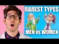 What Are the Rarest 16 Personalities Types in Men vs Women