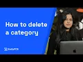 How to delete a category