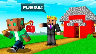 Expulsé a MI AMIGO de SU CASA en Minecraft!