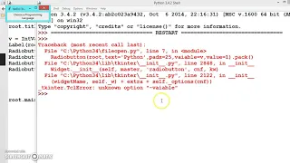 071 Learn python and ruby programming - Radiobutton example