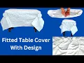 Fitted Table Cover With With Elastic For Square or Rectangular Tables