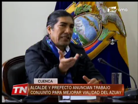 Alcalde y Prefecto anuncian trabajo conjunto para mejorar vialidad del Azuay