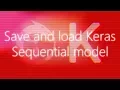 Save and load a Keras model