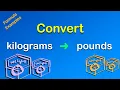 Convert Kilograms to Pounds kg to lbs Convert Online