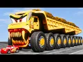 Download Lagu Giant ROCKS DUMP TRUCK McQueen Eater VS Cars Lightning McQueen Escape From Monster Beamng Drive #473