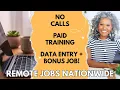 3 Remote Jobs Hiring Immediately NO PHONE - Data Entry BONUS Work From Home Jobs 2025
