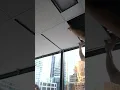 T-bar ceiling tiles installation