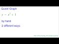 Quick graph y x 2 plus 1