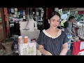 Download Lagu LIVE Street Café - Welcome Family 🤗 Ploysai Coffee Lady in Bangkok Thailand - Thai Street Food