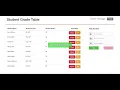 Student Grade Table