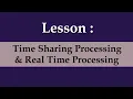 Time Sharing and Real Time Processing Grade VIII Online Class South End School