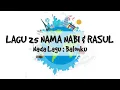 25 NABI DAN RASUL  II  LAGU NADA BALONKU