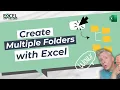 Create multiple folders at once with Excel the easy way Excel Off The Grid